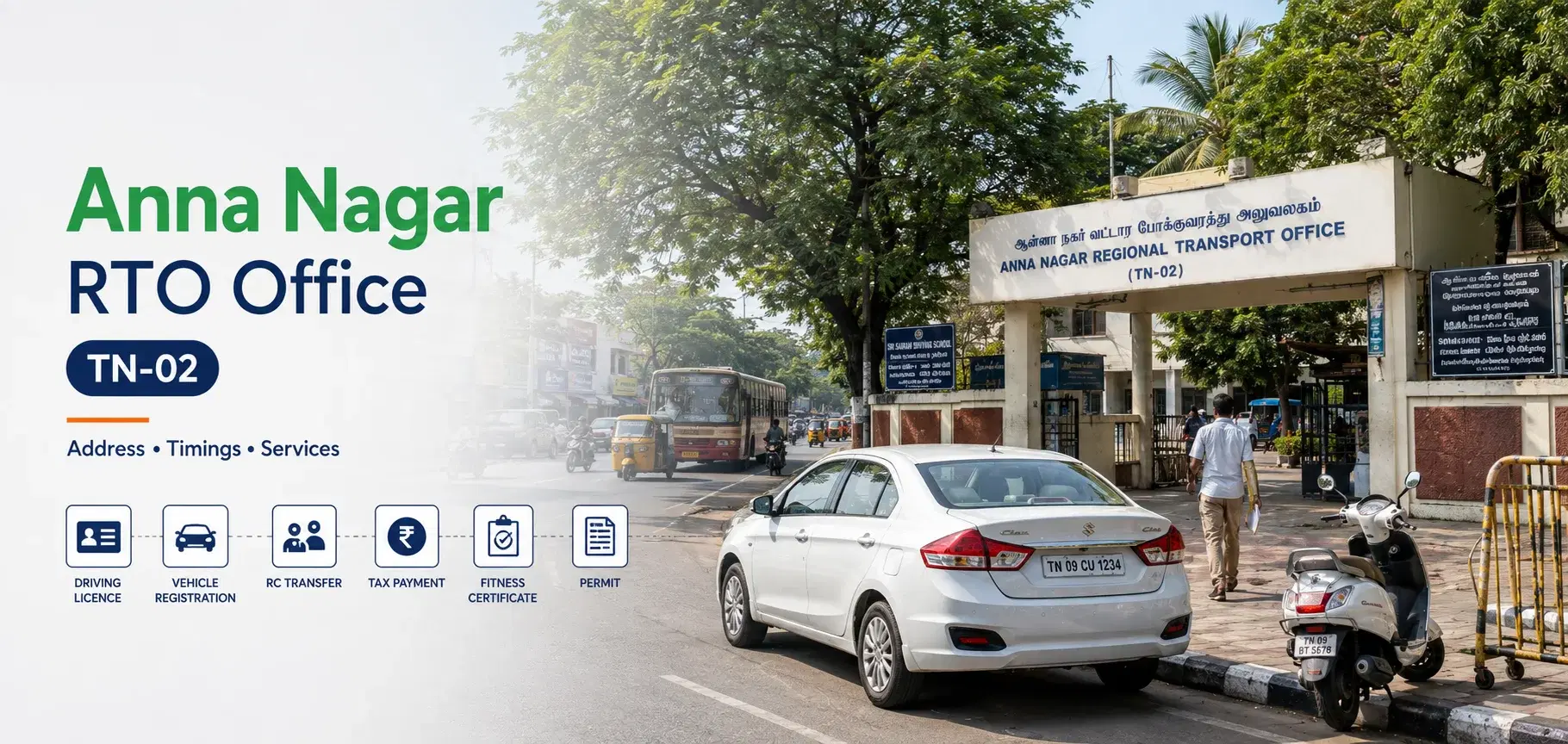 Anna Nagar RTO Office (TN-02): Address, Timings, Fees & Services Guide