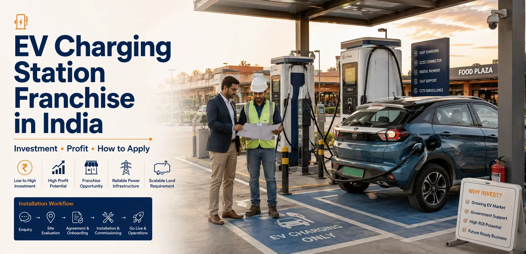 EV Charging Station Franchise in India 2026: Cost, Profit & How to Apply