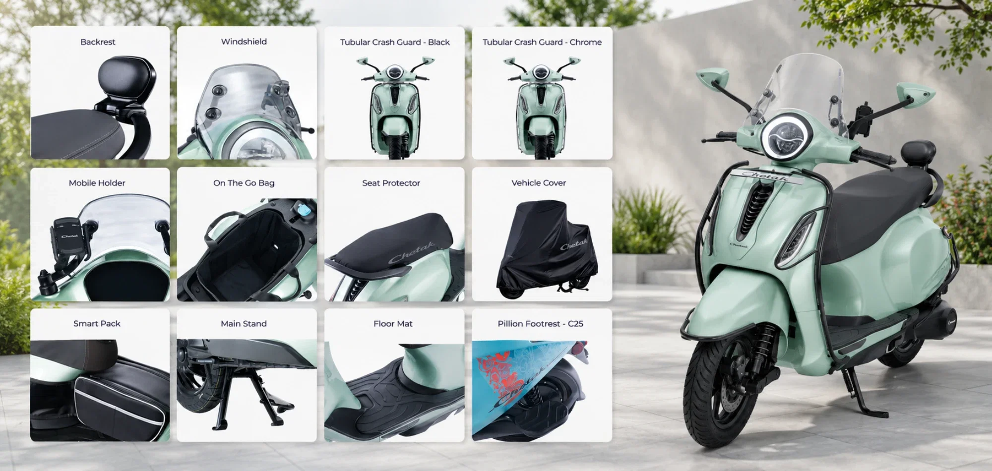 Bajaj Chetak Accessories: Price List & Buying Guide 2026