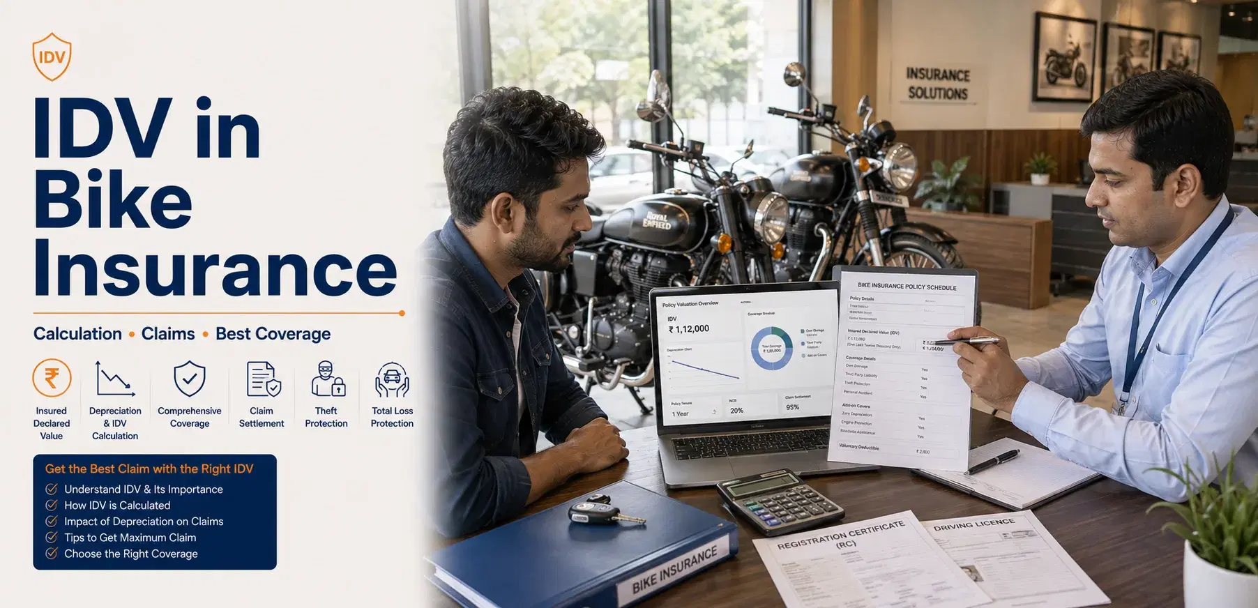 Understanding IDV for Two-Wheelers: Value, Premium & Claim
