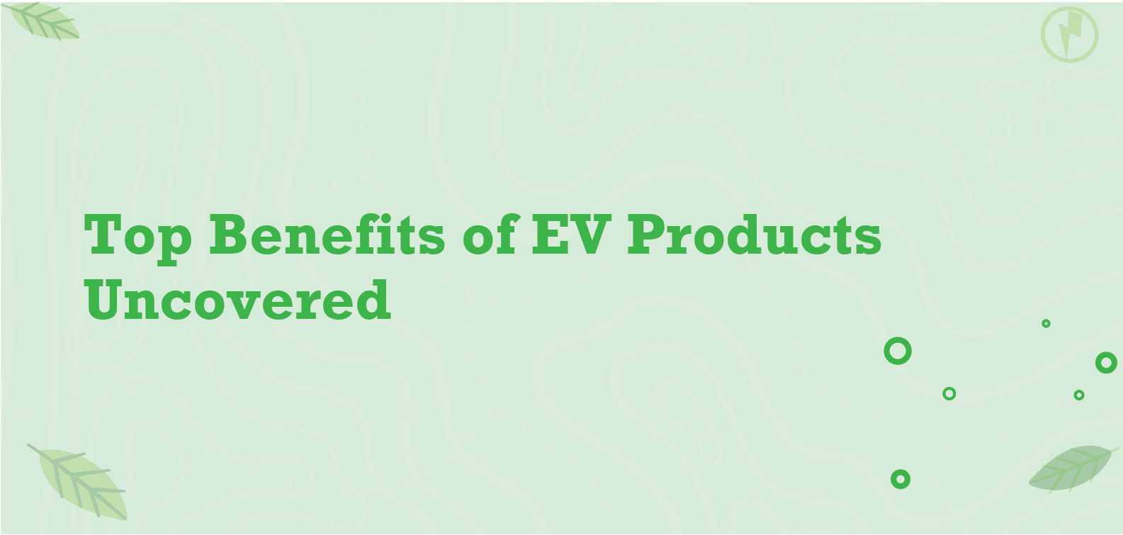 The Top Benefits of Switching to EV Products
