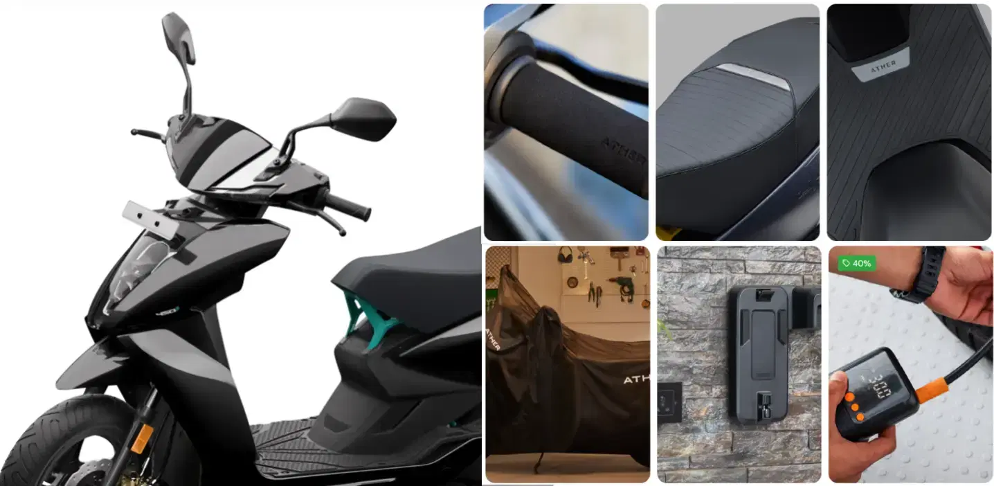 Ather 450X Spare Parts & Accessories Price List 2026