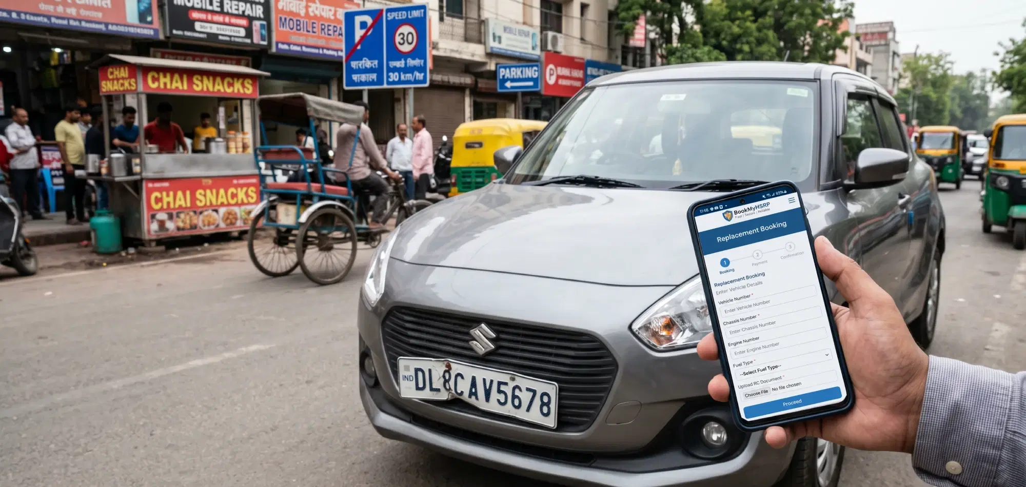 How to Replace a Lost or Damaged HSRP Number Plate Online